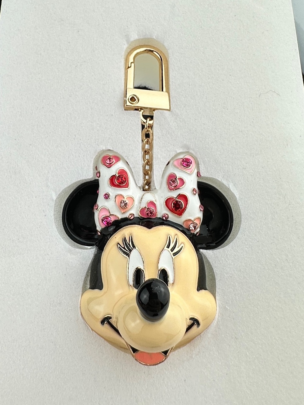 Disney x BaubleBar Mickey & Minnie Valentine Bag Charm Keychain Set New - Picture 3 of 6
